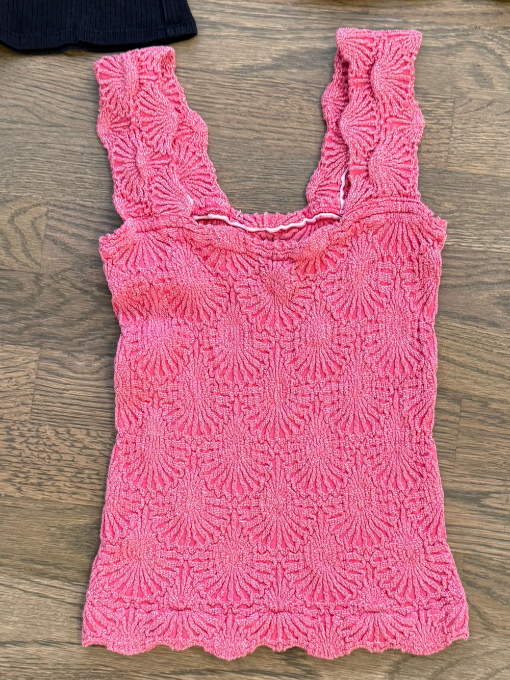 Size XS / S Free People Intimately Pink Textured Tank Top
